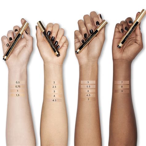 ysl touche éclat concealer shade finder|ysl touche eclat shade chart.